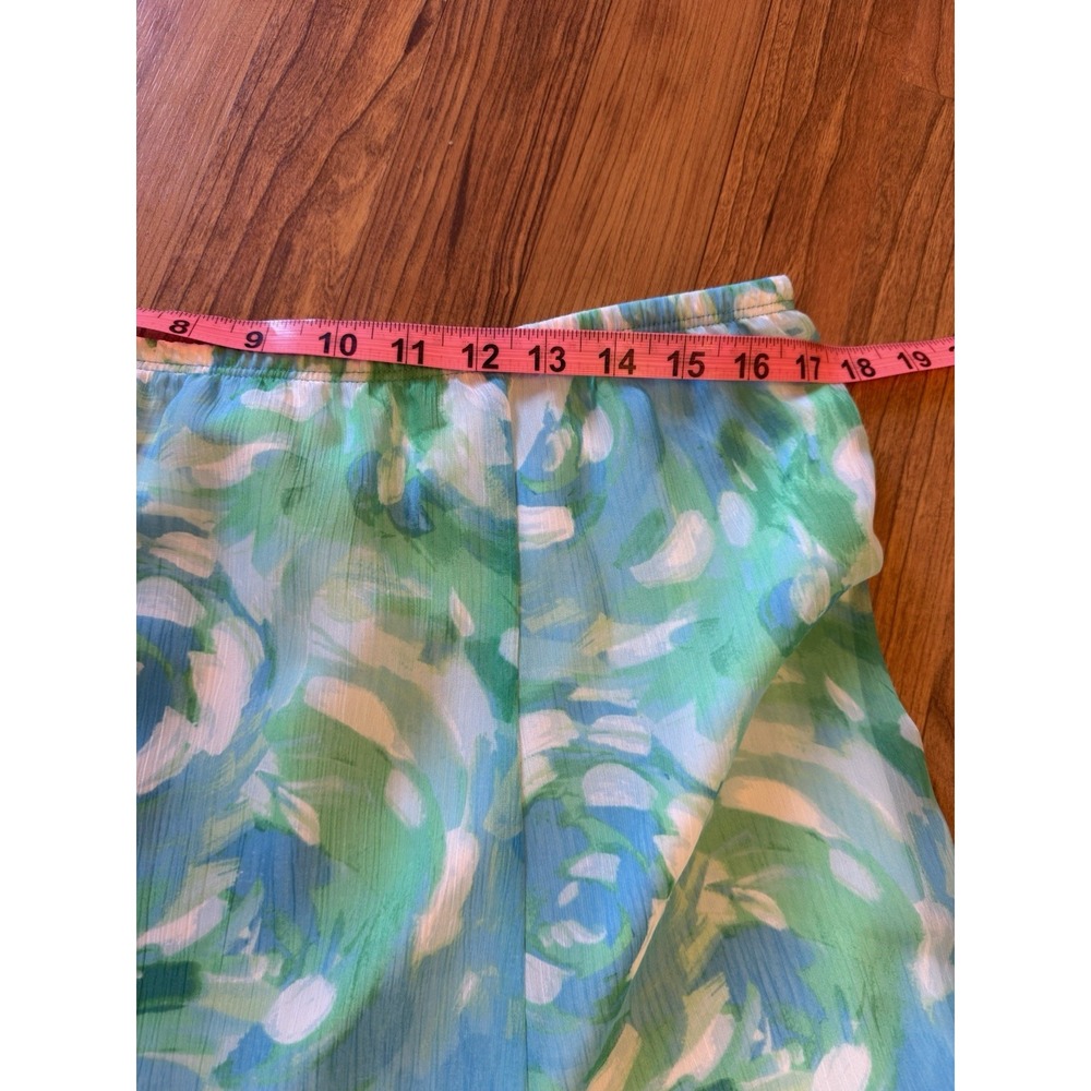 Y2K Floral Summer Skirt With Ruffle Blue L Romantic Cottagecore Ruby Rd - Picture 5 of 7